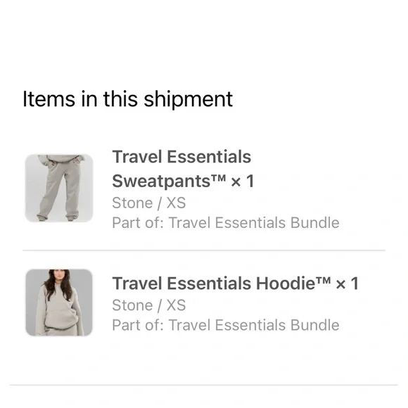 Comfrt Travel Essentials Hoodie and Sweatpants Set in color Stone XS - Picture 9 of 9